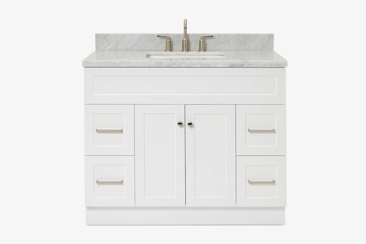 Ariel hamlet (43") single rectangle sink vanity with (0.75"& 1.5") countertop.