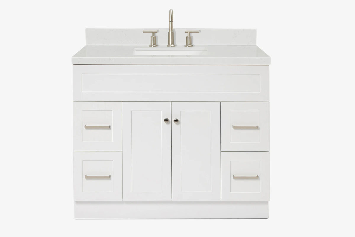 Ariel hamlet (43") single rectangle sink vanity with (0.75"& 1.5") countertop.