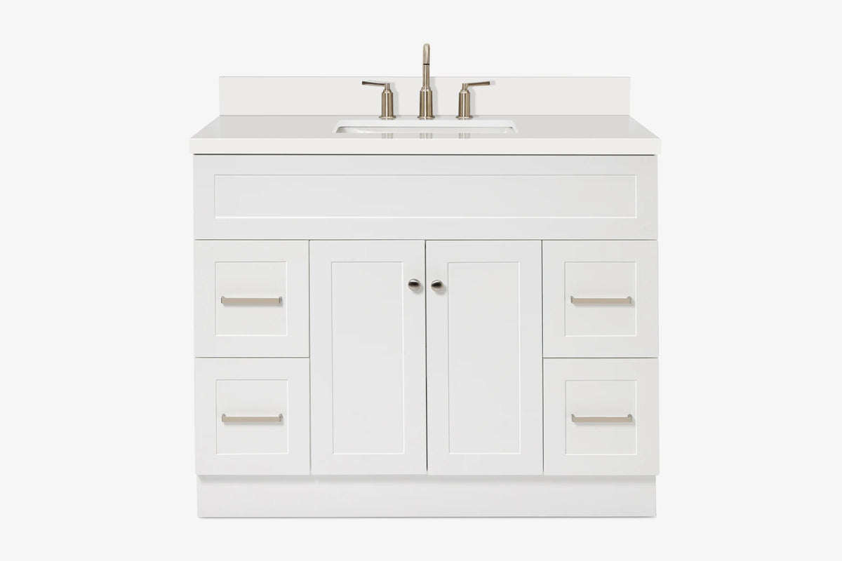 Ariel hamlet (43") single rectangle sink vanity with (0.75"& 1.5") countertop.