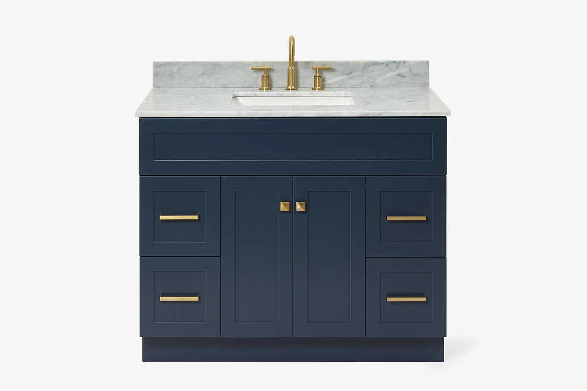 Ariel hamlet (43") single rectangle sink vanity with (0.75"& 1.5") countertop.