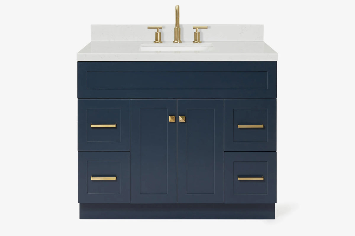 Ariel hamlet (43") single rectangle sink vanity with (0.75"& 1.5") countertop.