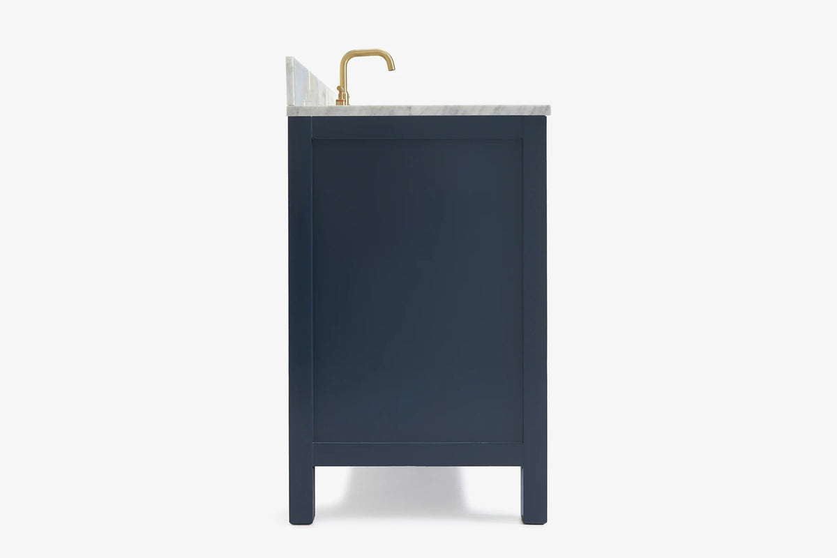 Ariel cambridge(42" & 43") single oval sink vanity with marble (0.75",1.5" & 2") in countertop