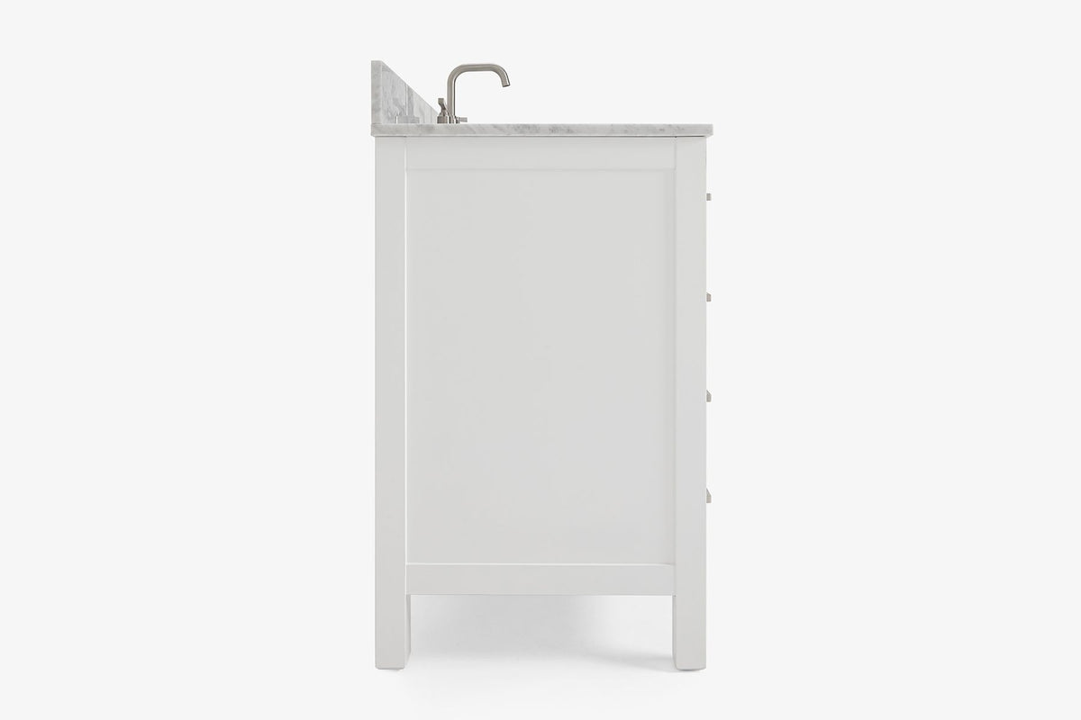 Ariel cambridge 42-43 in. single rectangle sink vanity with( 0.75, 1.5 ,2) in countertop