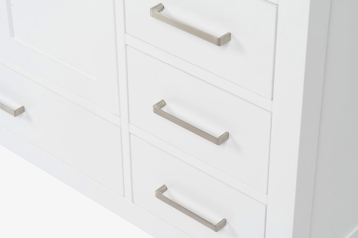 Ariel Cambridge 54-55 in. single rectangle sink vanity with (0.75, 1.5, 2)in countertops