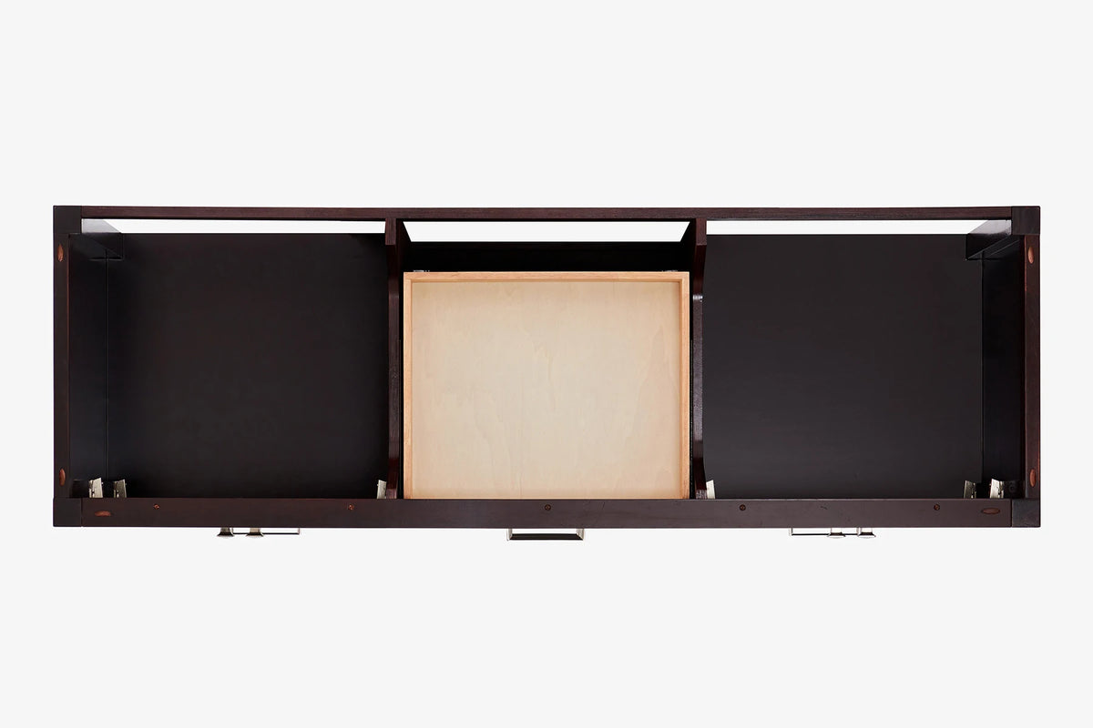 Ariel cambridge 66-67 inch double rectangle sink vanity with marble countertop with (0.75,1.5)in edge