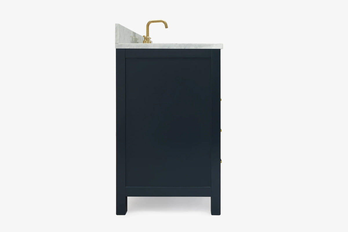 Ariel cambridge 66-67 inch single rectangle sink vanity with countertop with (0.75,1.5)in edge