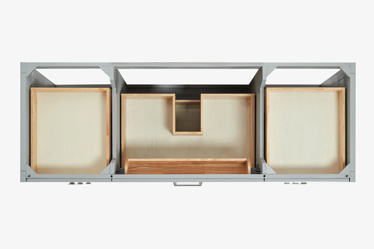 Ariel monroe 61 inch single rectangle sink bathroom vanity with countertop 1.5 inch edge