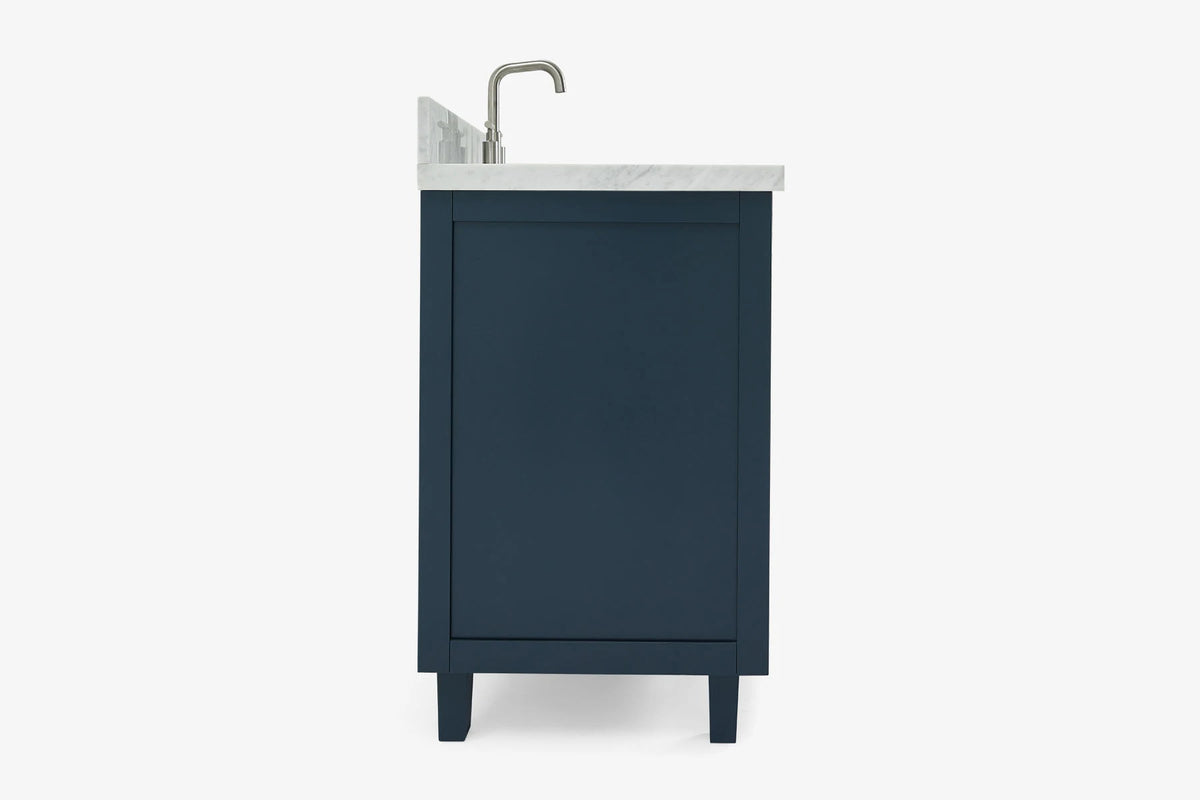 Ariel monroe 61 inch single rectangle sink bathroom vanity with countertop 1.5 inch edge