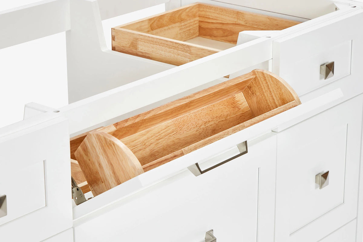 Ariel monroe 61 inch single rectangle sink bathroom vanity with countertop 1.5 inch edge