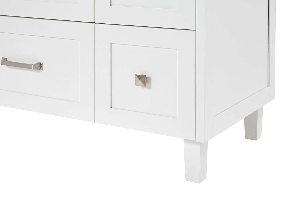 Ariel monroe 61 inch single rectangle sink bathroom vanity with countertop 1.5 inch edge