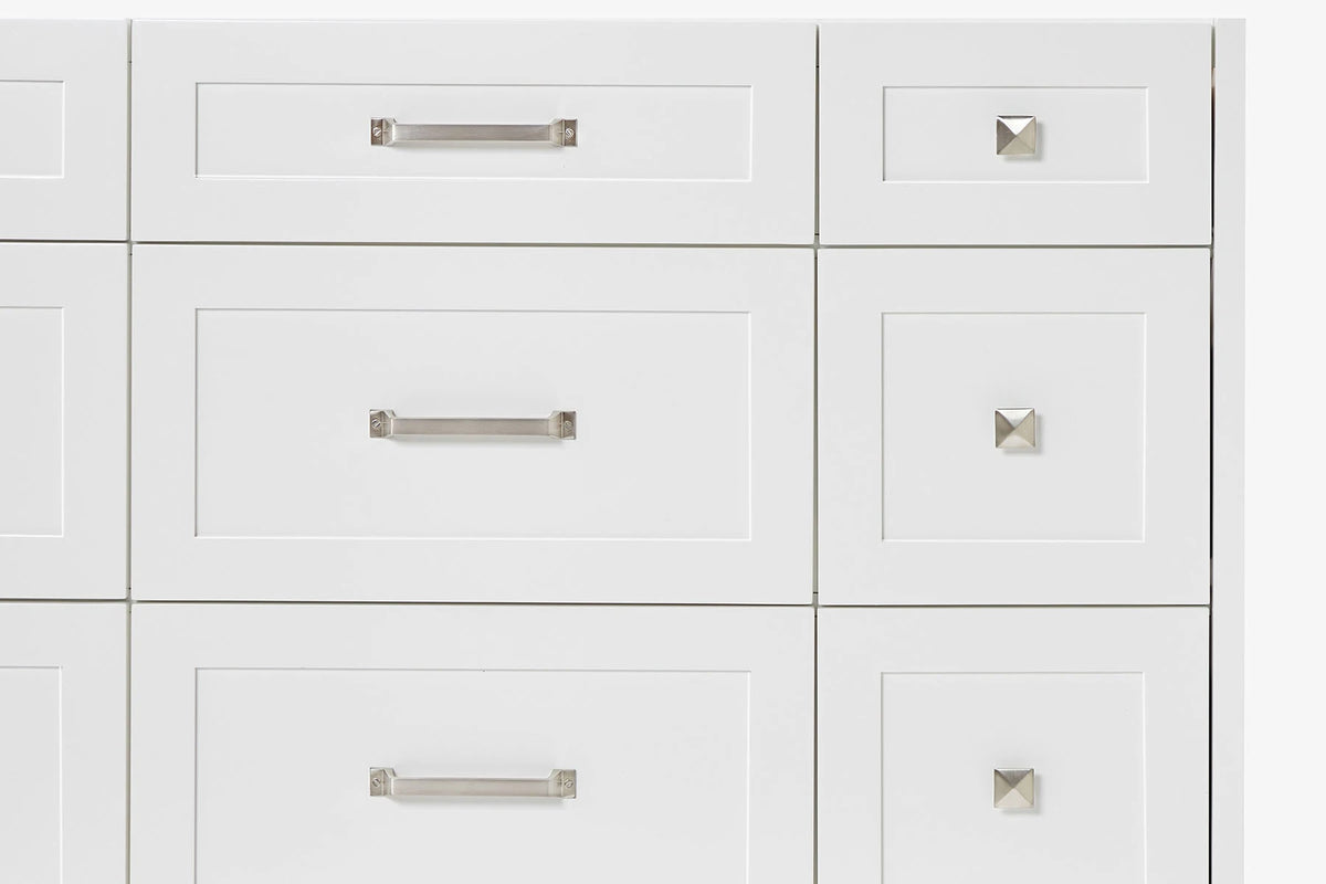 Ariel monroe 61 inch single rectangle sink bathroom vanity with countertop 1.5 inch edge