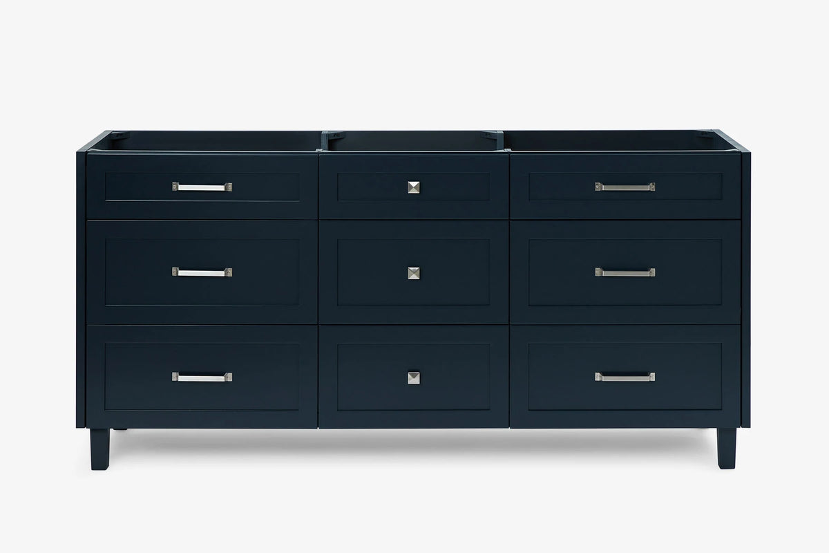 Ariel monroe 72 inch double sink base cabinet