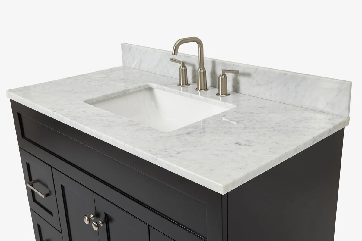 Ariel hamlet (43") single rectangle sink vanity with (0.75"& 1.5") countertop.