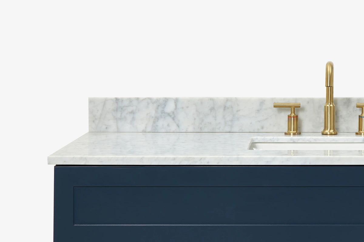 Ariel hamlet (54"& 55") single rectangle sink vanity with (0.75"& 1.5") countertop.