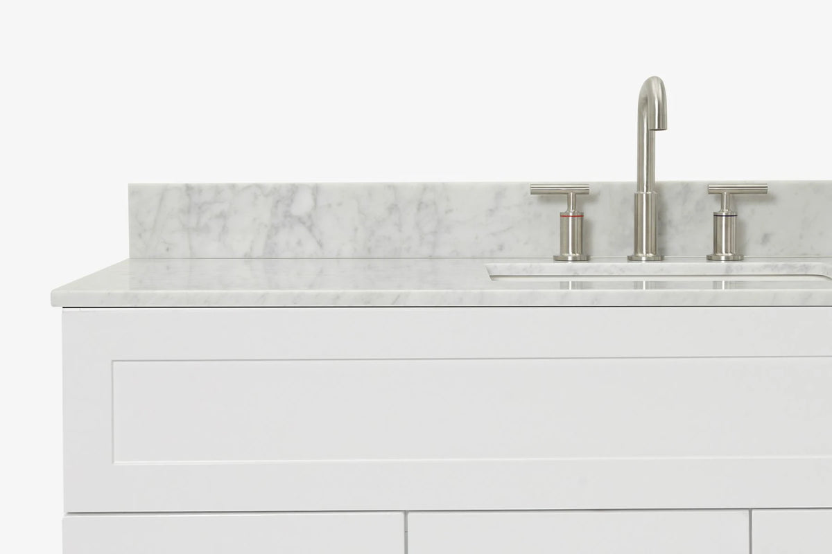 Ariel hamlet (54"& 55") single rectangle sink vanity with (0.75"& 1.5") countertop.
