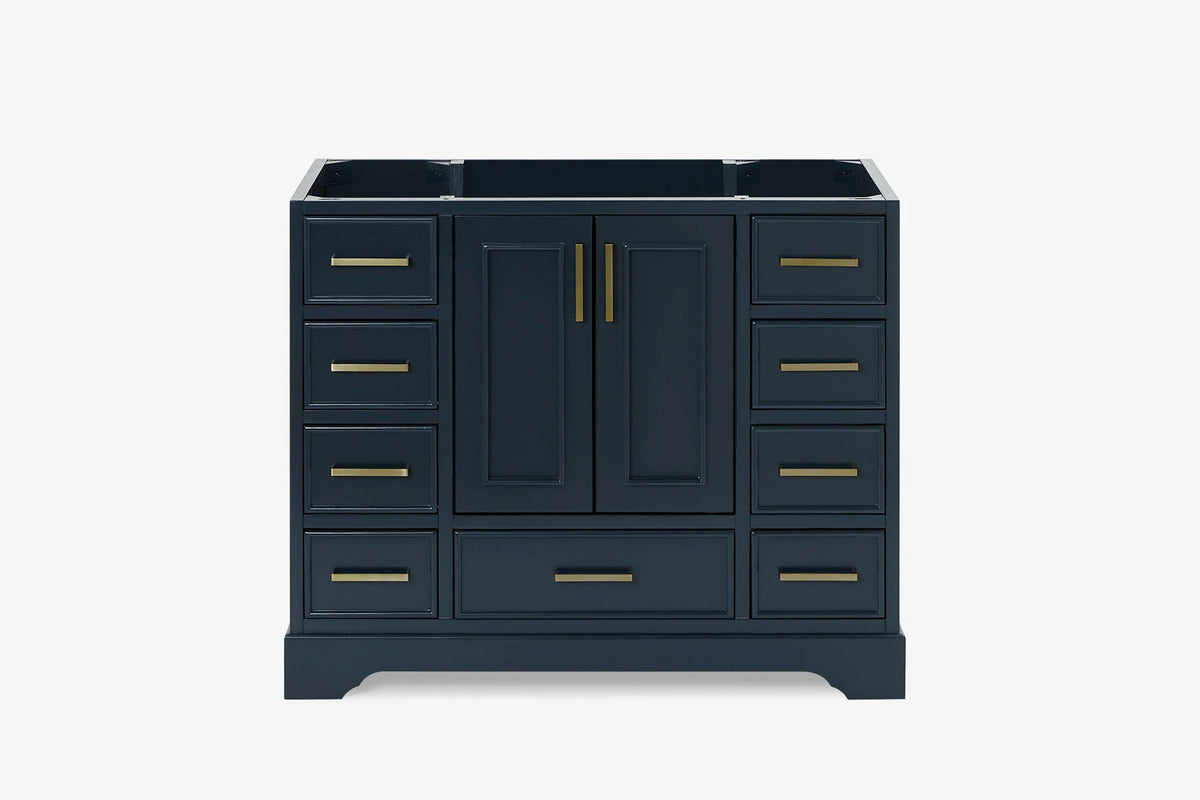 Ariel cambridge 36-37 in. left offset oval single sink vanity with (0.75,1.5,2) in countertop