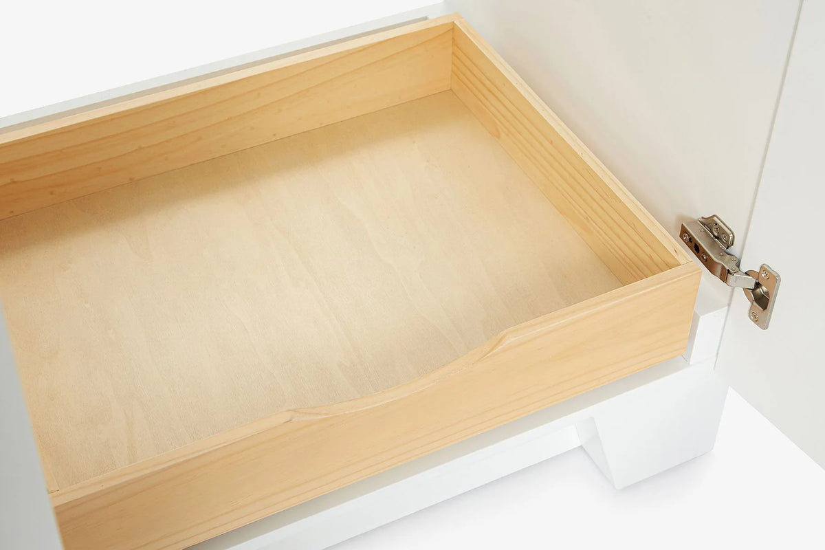 Ariel taylor (36"& 37") right offset single rectangle sink vanity with marble (0.75" & 1.5")countertop.