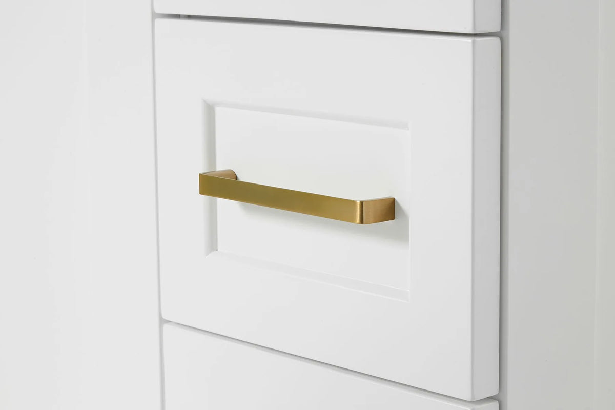 Ariel taylor (36"& 37") right offset single rectangle sink vanity with marble (0.75" & 1.5")countertop.