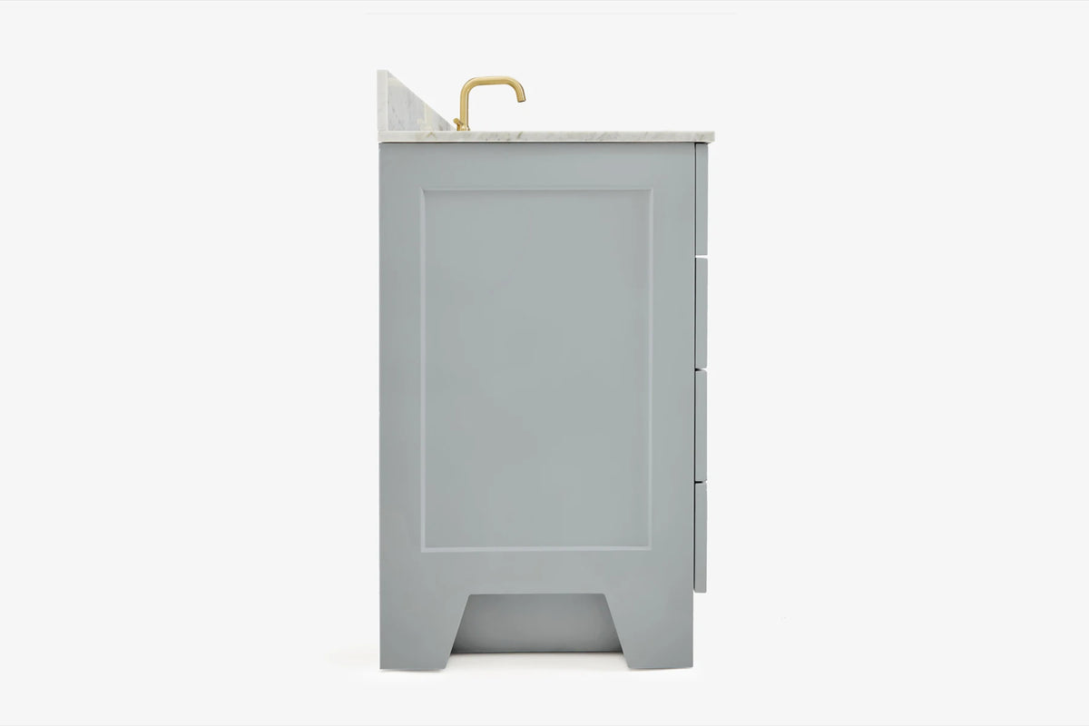 Ariel hepburn 61-62 in. double rectangle sink vanity with 0.75-1.5 in. countertop