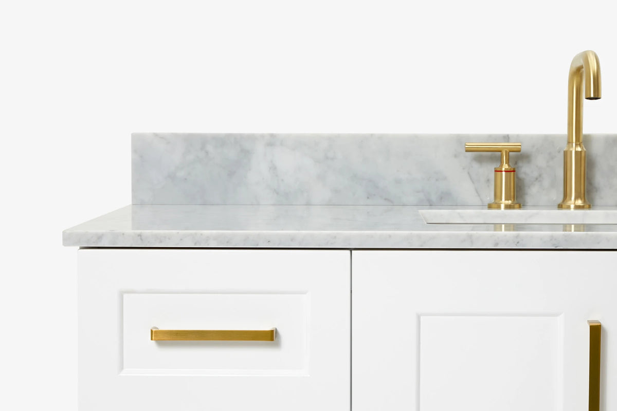 Ariel hepburn 61-62 in. double rectangle sink vanity with 0.75-1.5 in. countertop