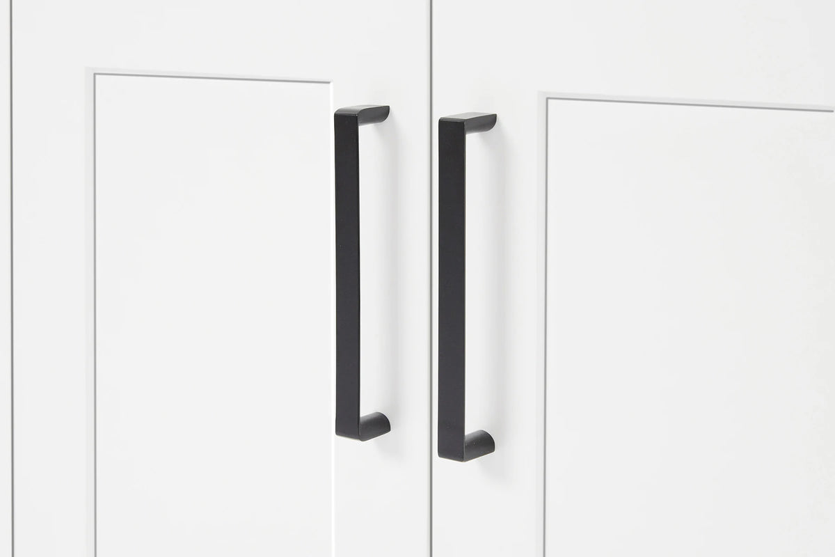 Ariel hepburn 43 in. right offset rectangle sink vanity with 0.75 in. carrara white countertop in white