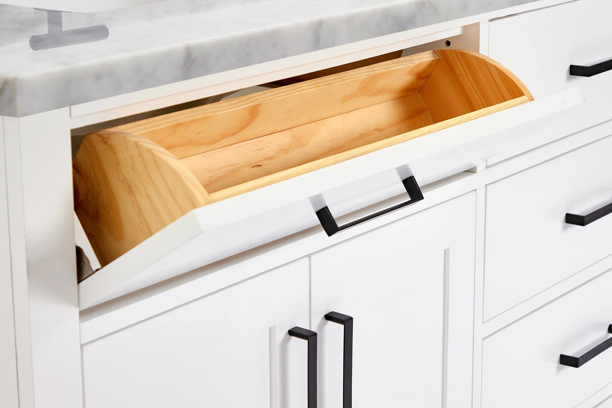 Ariel hepburn 71-73 in. double rectangle sink vanity with 0.75-1.5 in countertop