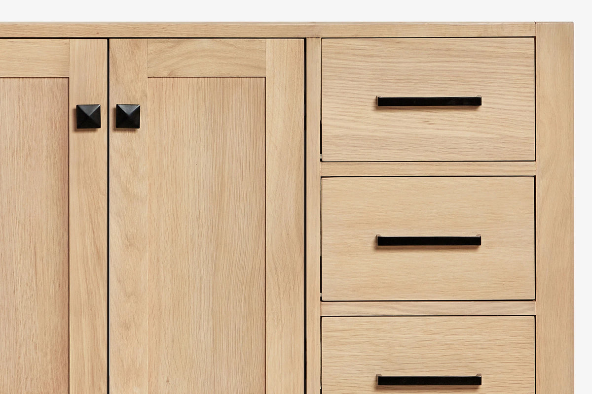 Ariel cambridge 36 in. left offset single sink base cabinet
