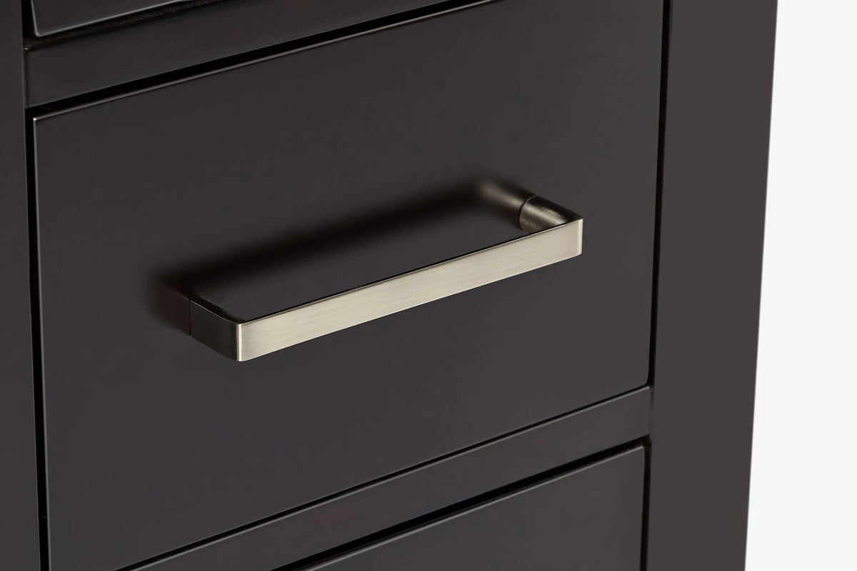 Ariel cambridge 36 in. left offset single sink base cabinet