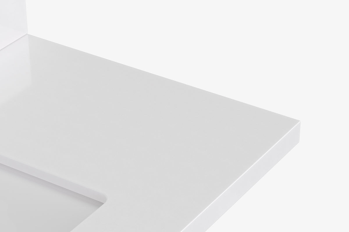 Ariel cambridge 42-43 in. single rectangle sink vanity with( 0.75, 1.5 ,2) in countertop