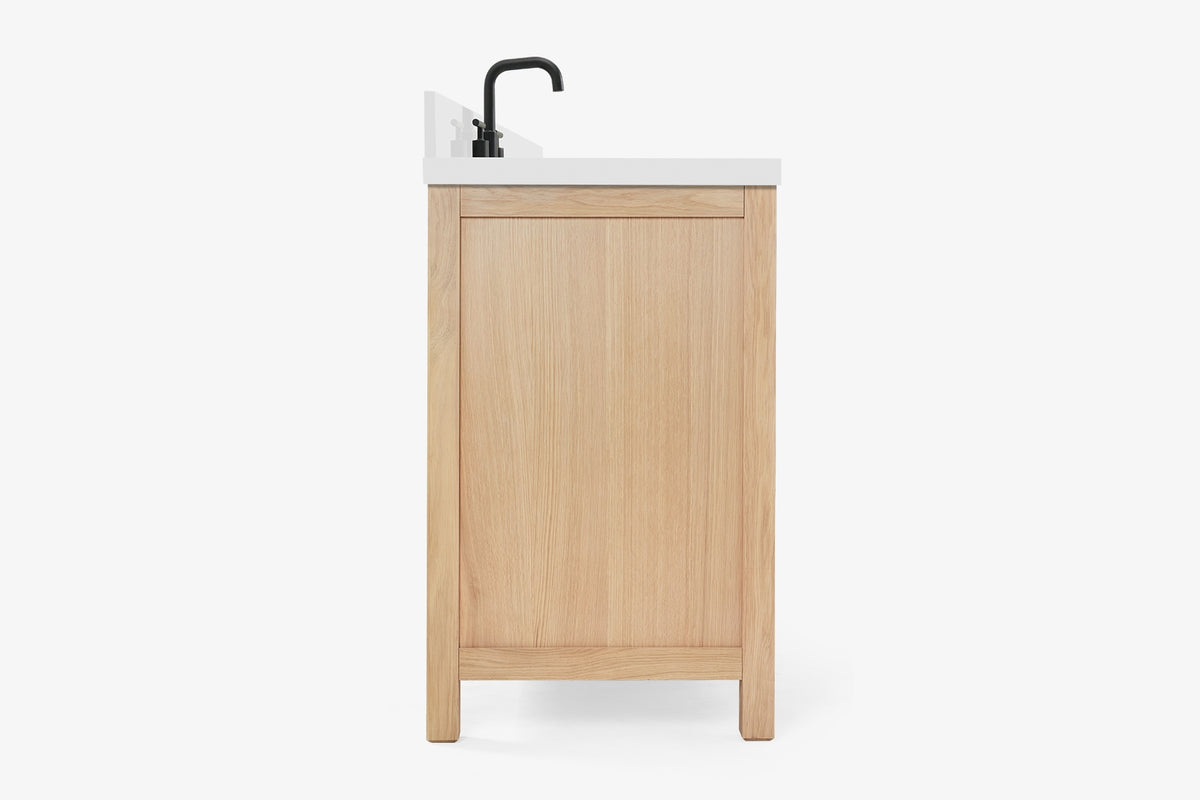 Ariel cambridge 42-43 in. single rectangle sink vanity with( 0.75, 1.5 ,2) in countertop