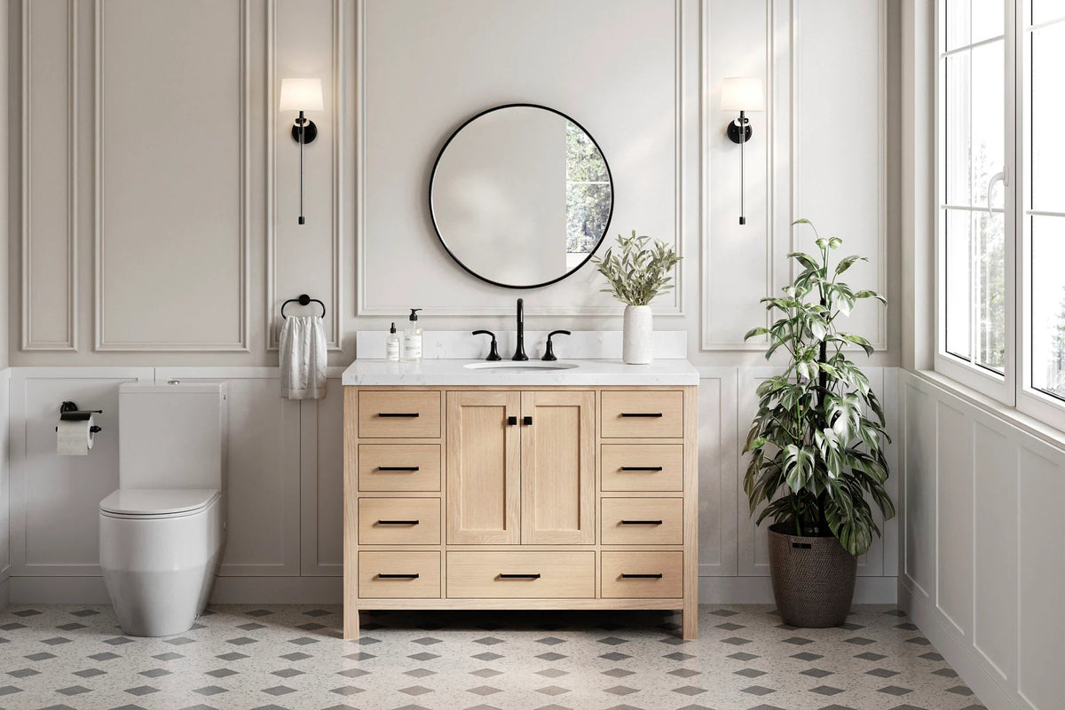 Ariel cambridge 48 in. single sink base cabinet