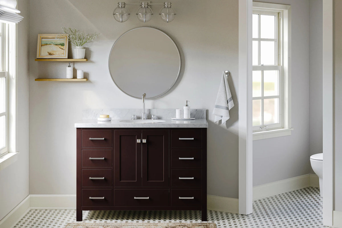 Ariel cambridge 48 in. single sink base cabinet