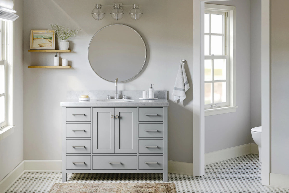 Ariel cambridge 48 in. single sink base cabinet