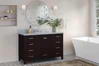 Ariel Cambridge 54-55 in. single rectangle sink vanity with (0.75, 1.5, 2)in countertops