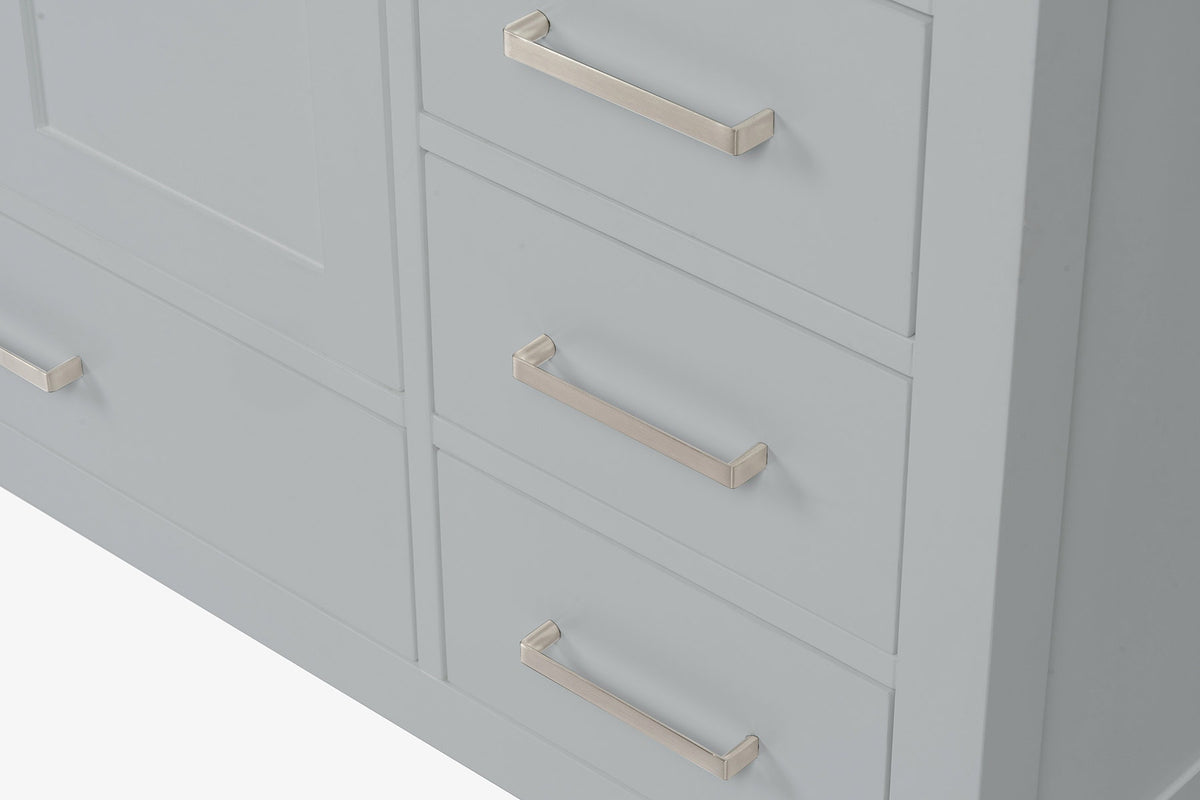 Ariel Cambridge 54-55 in. single rectangle sink vanity with (0.75, 1.5, 2)in countertops