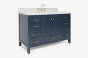 Ariel Cambridge 54-55 in. single rectangle sink vanity with (0.75, 1.5, 2)in countertops
