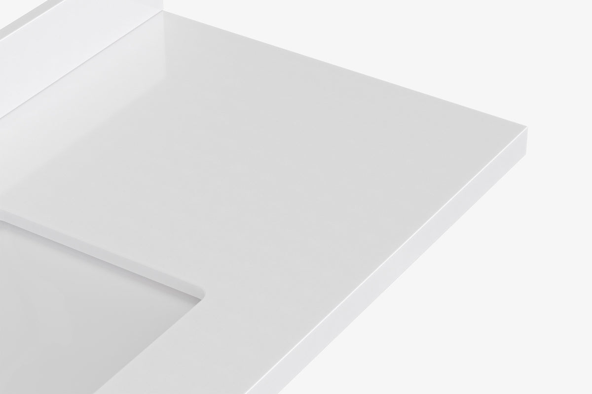 Ariel Cambridge 54-55 in. single rectangle sink vanity with (0.75, 1.5, 2)in countertops
