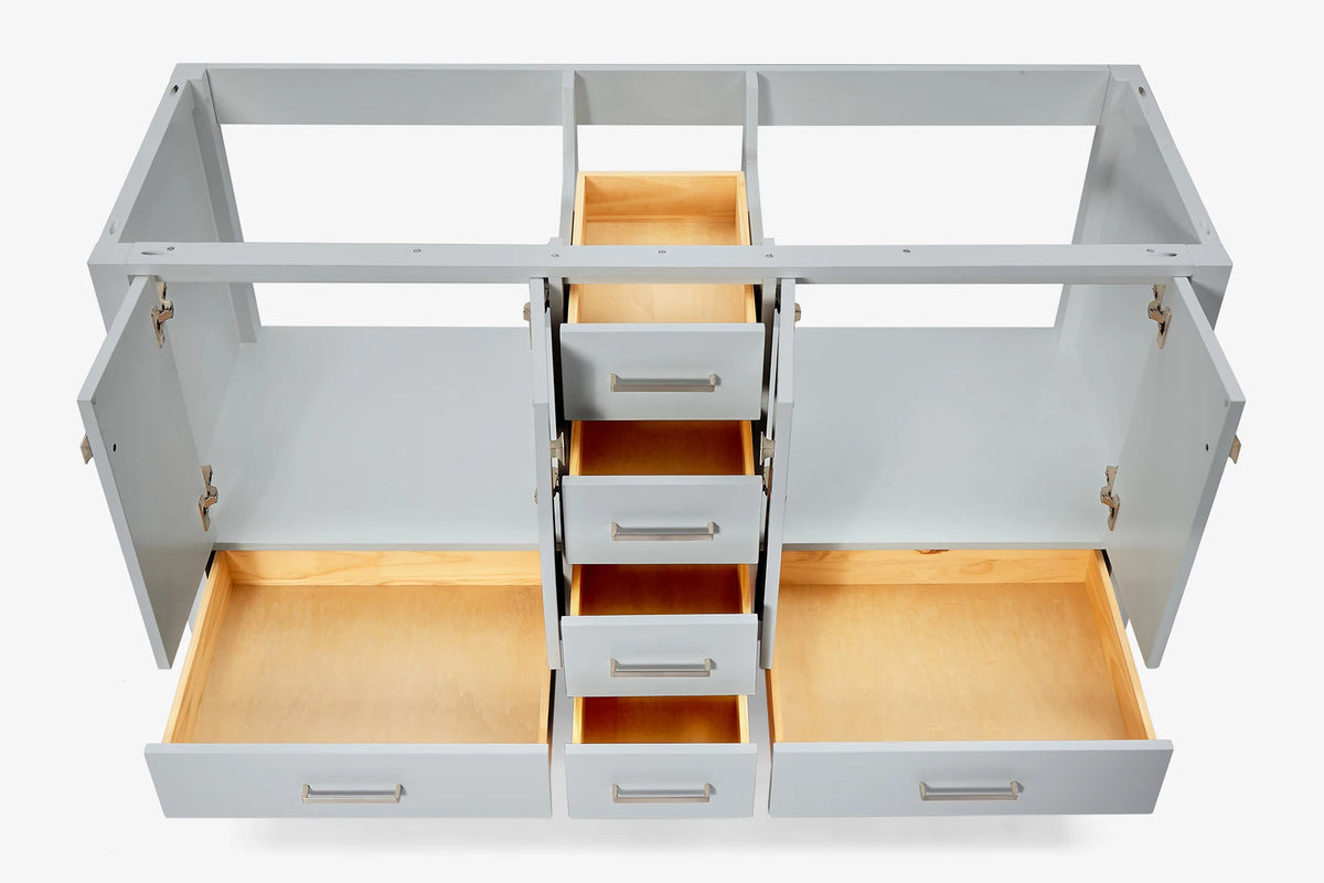 Ariel cambridge (60"& 66") double sink base cabinet.