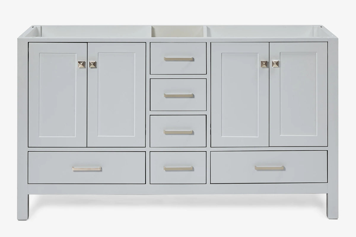 Ariel cambridge (60"& 66") double sink base cabinet.