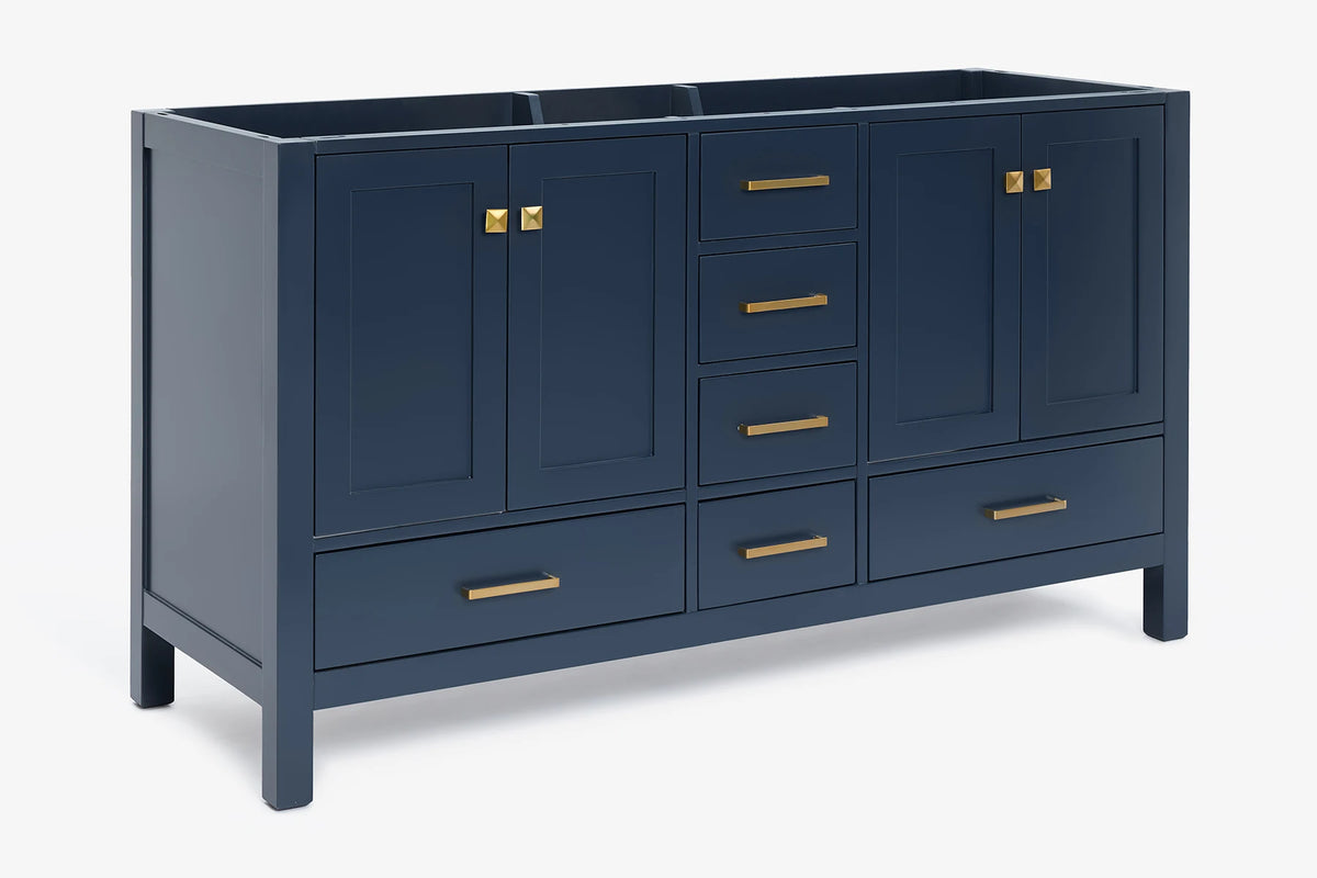 Ariel cambridge (60"& 66") double sink base cabinet.
