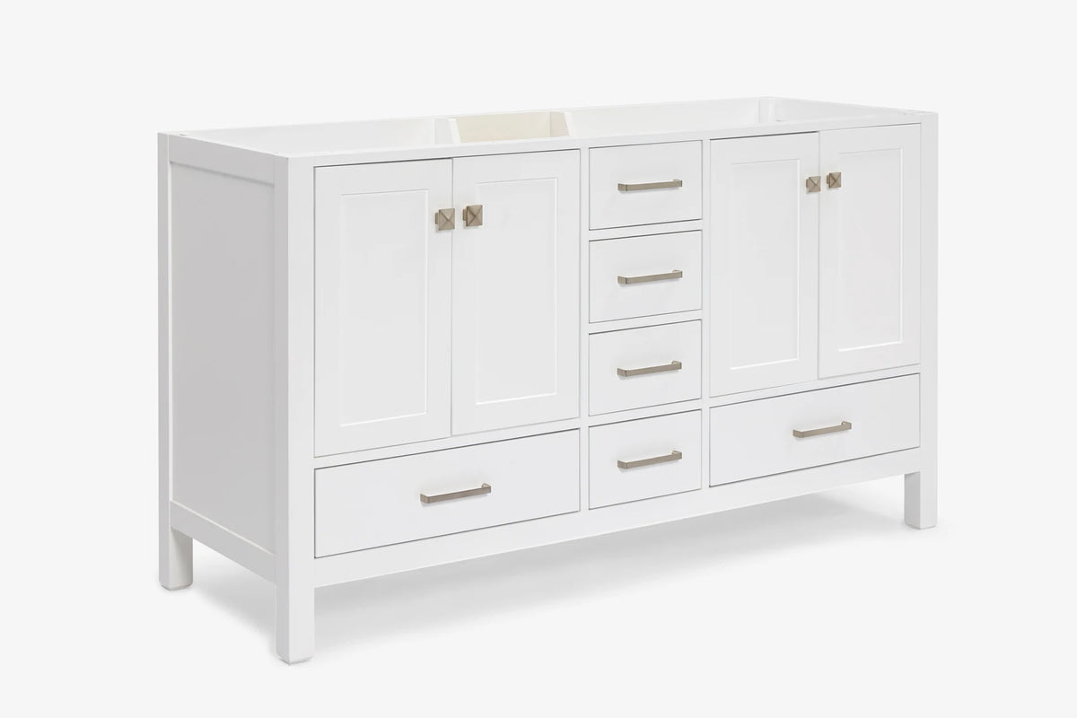 Ariel cambridge (60"& 66") double sink base cabinet.