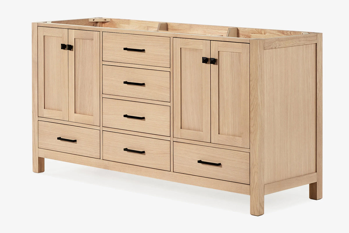 Ariel cambridge (60"& 66") double sink base cabinet.