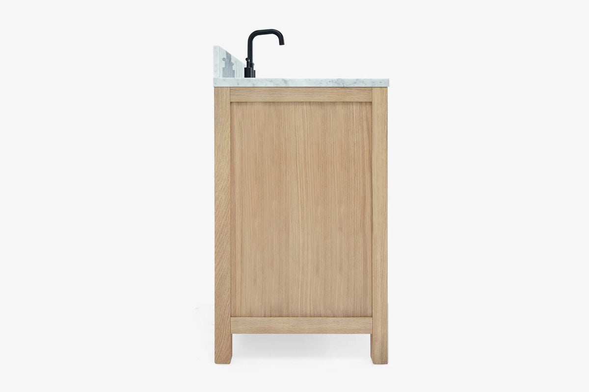 Ariel cambridge 66-67 inch single rectangle sink vanity with countertop with (0.75,1.5)in edge