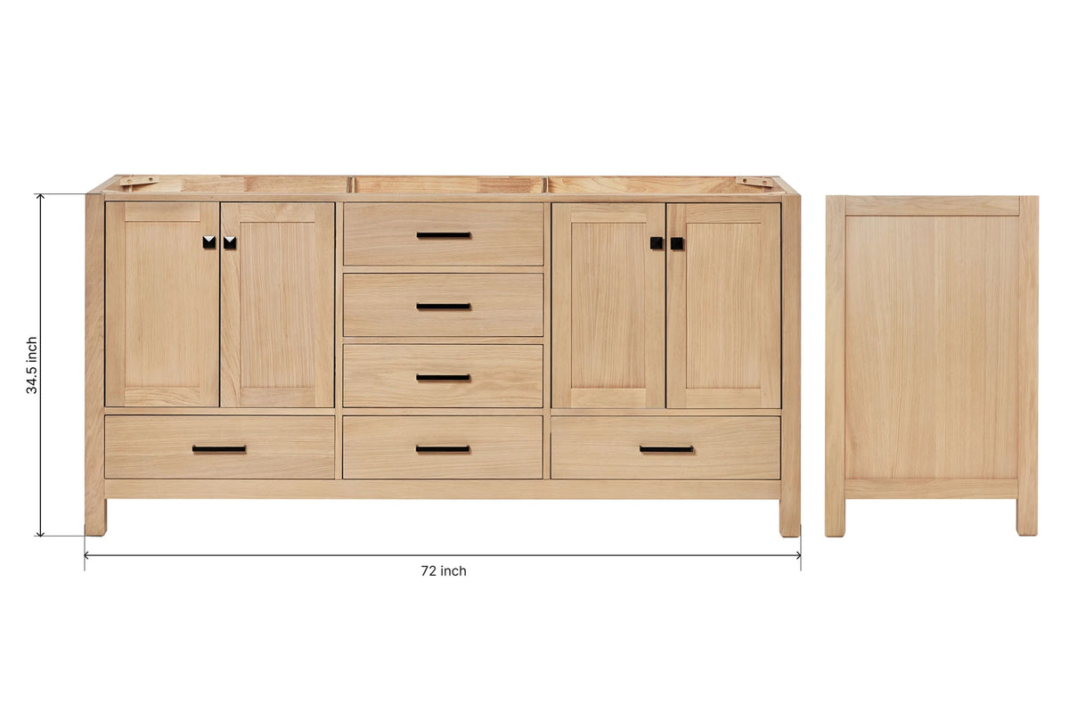 Ariel cambridge (72") double sink base cabinet.