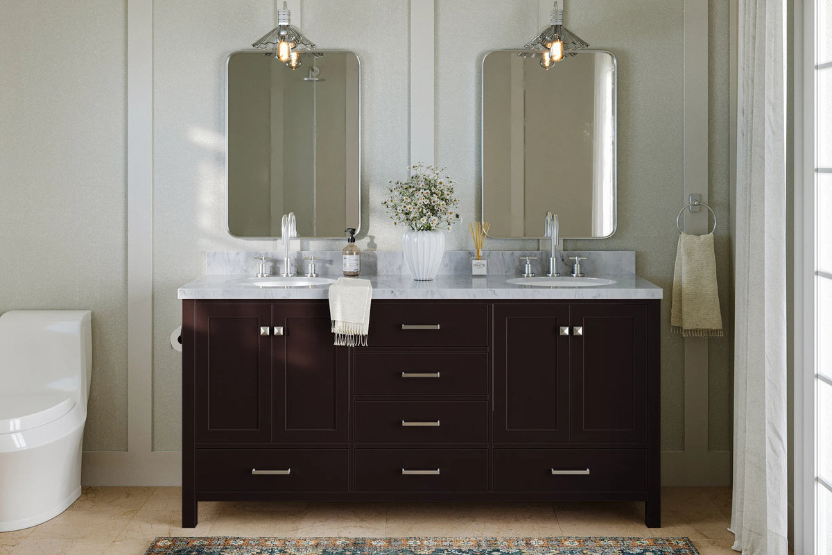 Ariel cambridge (72") double sink base cabinet.