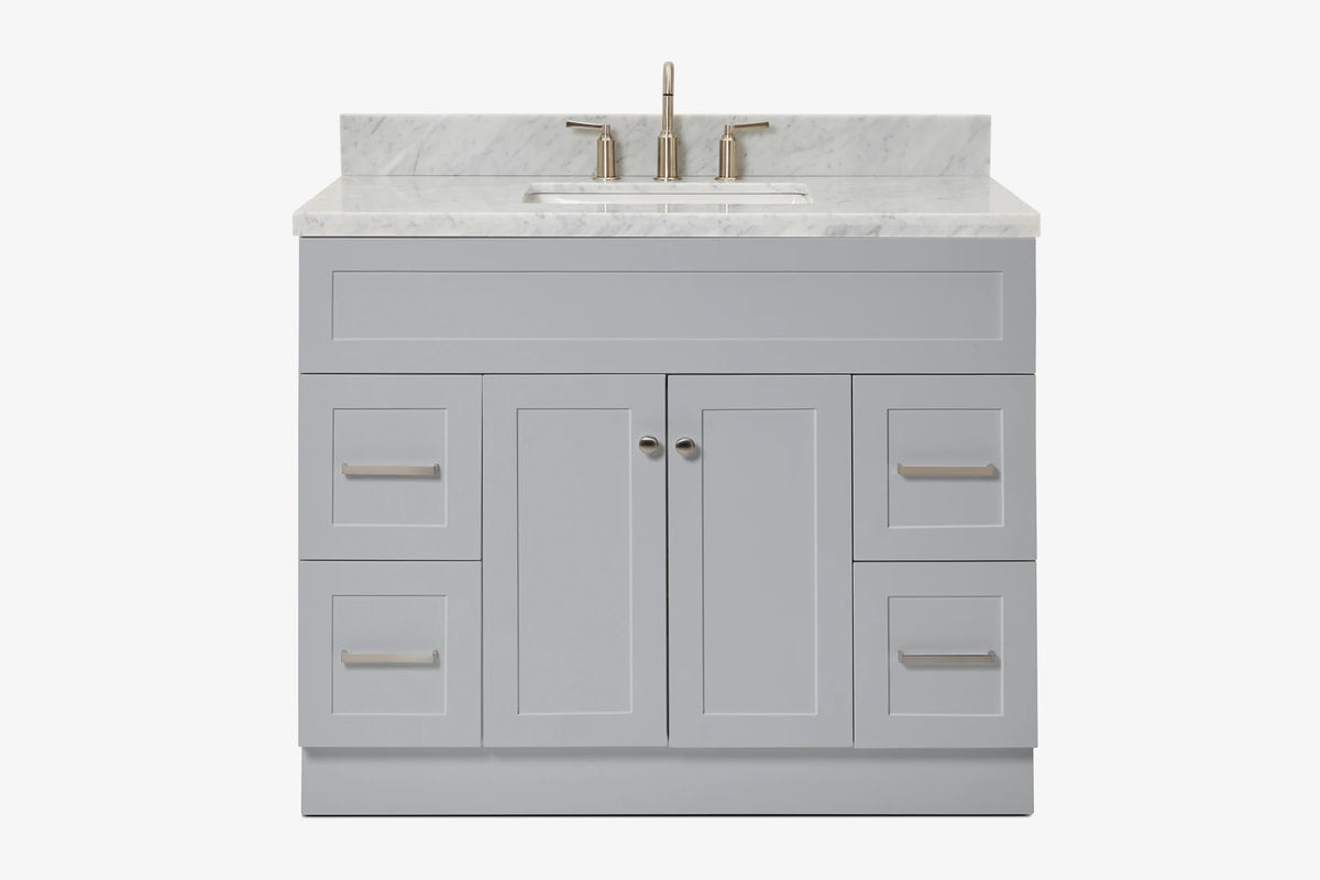 Ariel hamlet (43") single rectangle sink vanity with (0.75"& 1.5") countertop.