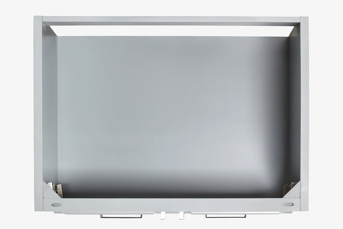 Ariel stafford 30.5 in. single rectangle sink vanity with carrara white marble countertop w/0.75" edge in white