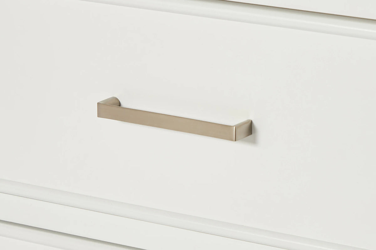 Ariel stafford 30.5 in. single rectangle sink vanity with carrara white marble countertop w/0.75" edge in white