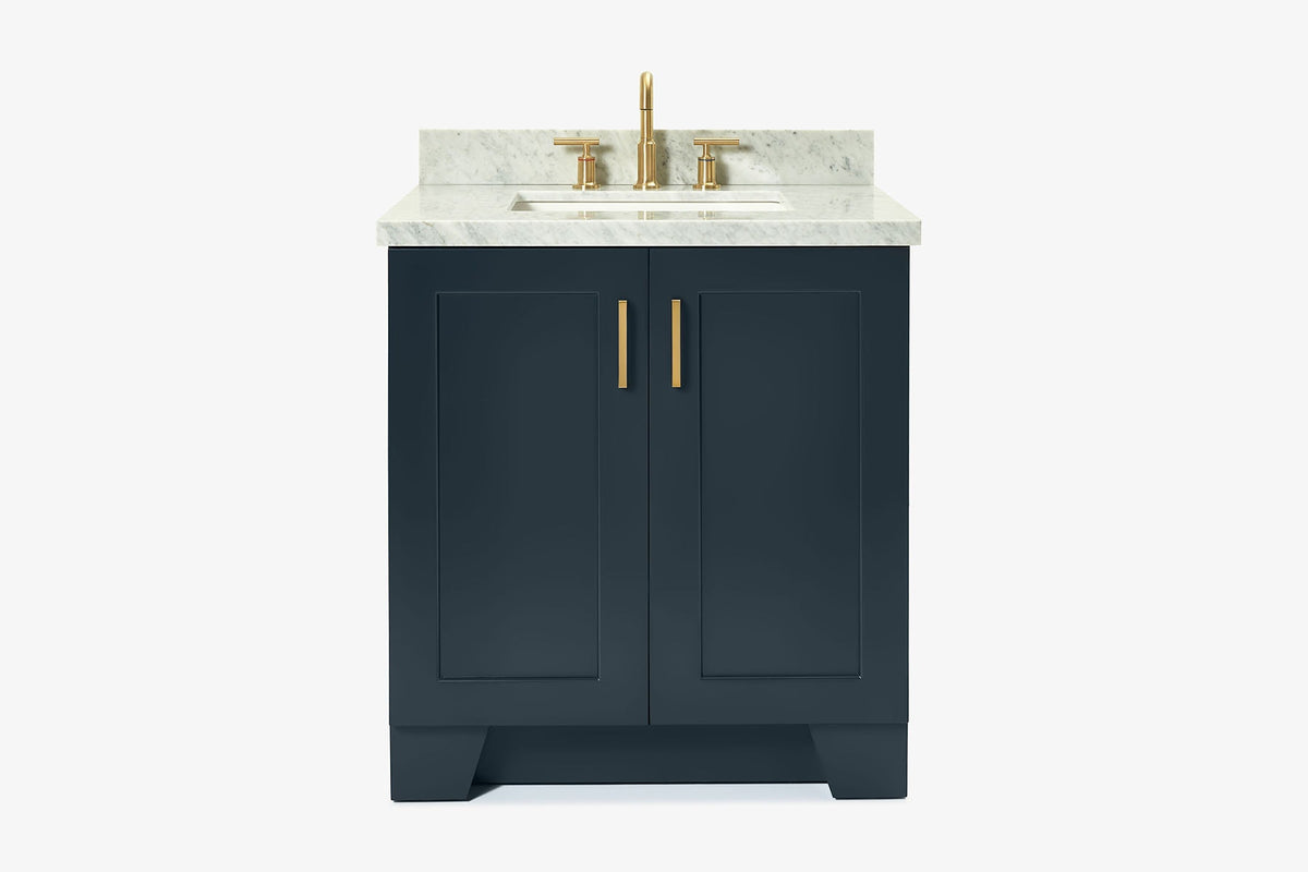 Ariel taylor (30"& 31") rectangle sink vanity with marble countertop.