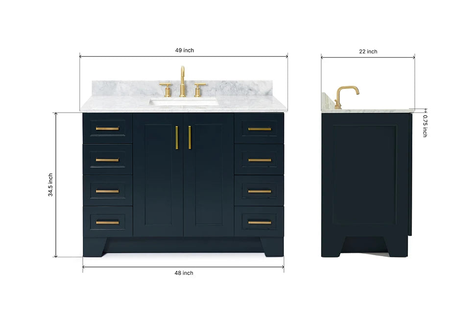 Ariel hamlet (31")rectangle sink vanity with (0.75"& 1.5") countertop.